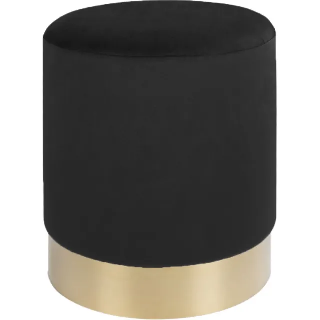 House Nordic House-Nordic-Poef-Myla-zwart Zwart|Goud