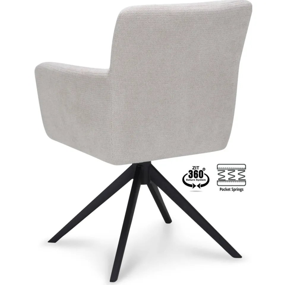 Wehkamp Home Meau armstoel beige, foto 5