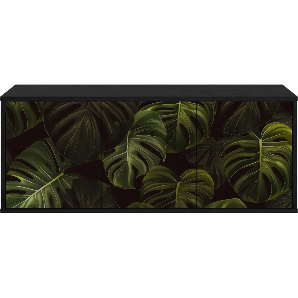 vidaXL Wandgemonteerd tv-meubel ELBURG 102 x 33 x 40 cm Zwart eiken, foto 4