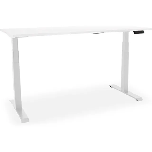 Officetopper Elektrisch zit-sta bureau Essential NPR - 160x80cm - wit/wit