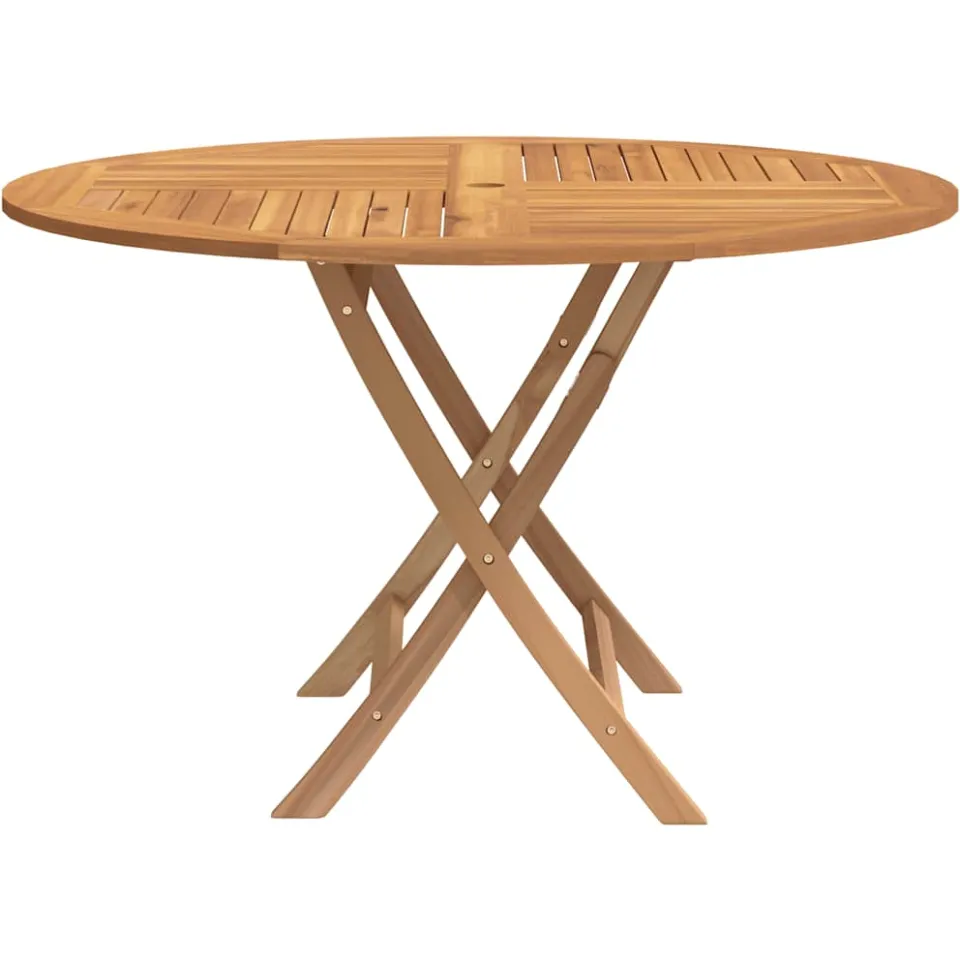 vidaXL Tuintafel inklapbaar Ø 110x75 cm massief teakhout bruin, foto 4