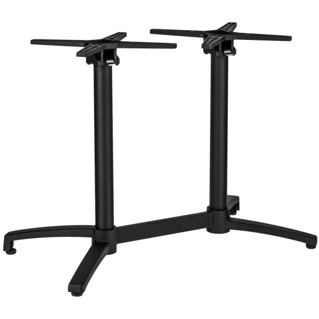 Vega Dubbele tafelzuil voor buiten Taipa opvouwbaar; 50x95x72 cm (BxLxH); zwart