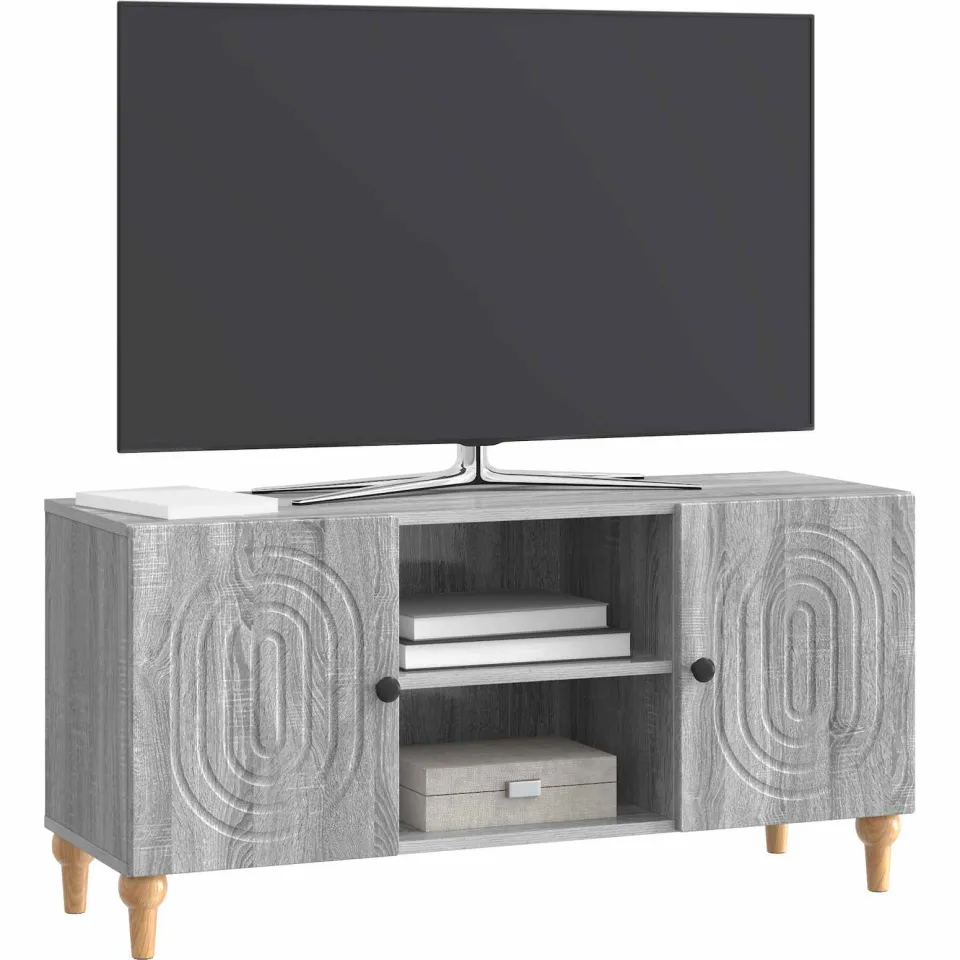 vidaXL TV-kast 102 x 34,5 x 50 cm Grijs sonoma Bewerkt hout