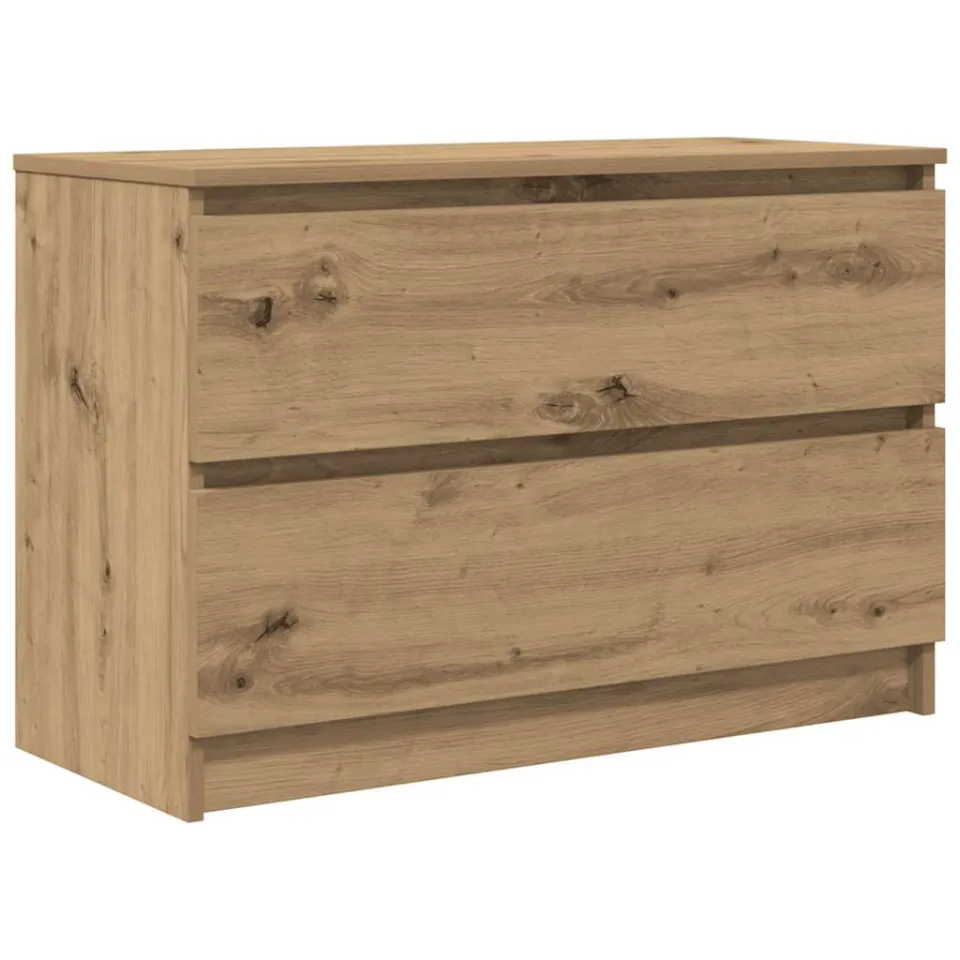 vidaXL Tv-meubel ambachtelijk 80x35x54cm spaanplaat grijs eikenkleurig Bruin