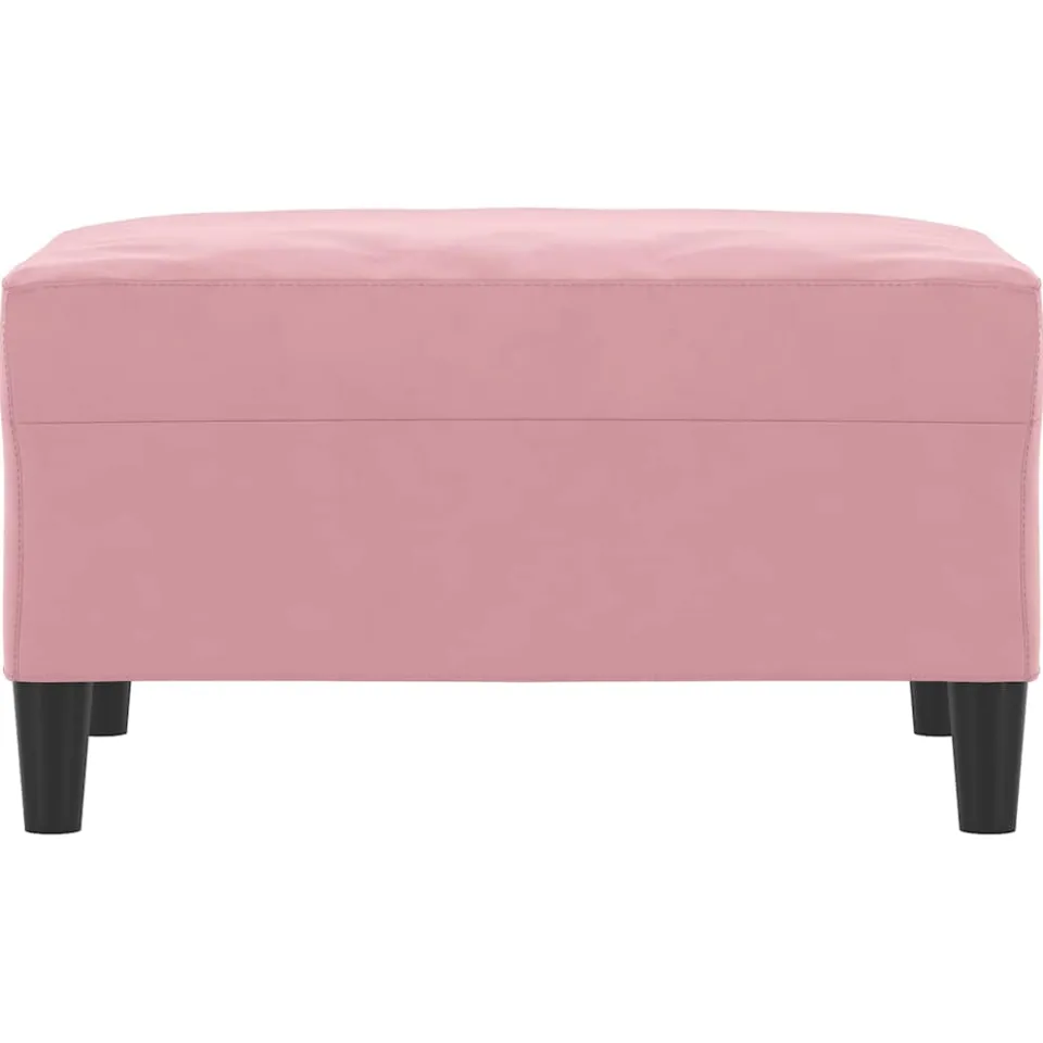 vidaXL Voetenbank 70x55x41 cm fluweel roze