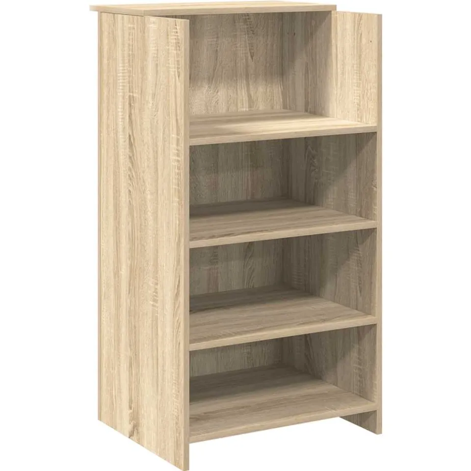 vidaXL Receptiebalie Sonoma Eiken 55x50x103,5 cm Bewerkt Hout, foto 3
