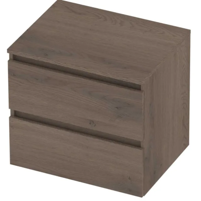 Basic-Line Deck 46 Badmeubelset Greeploos 60x46x58 cm Dusk Oak Eiken