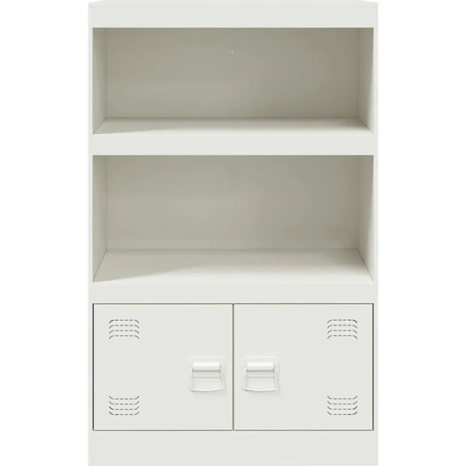 vidaXL Dressoir 67x39x107 cm staal wit, foto 4