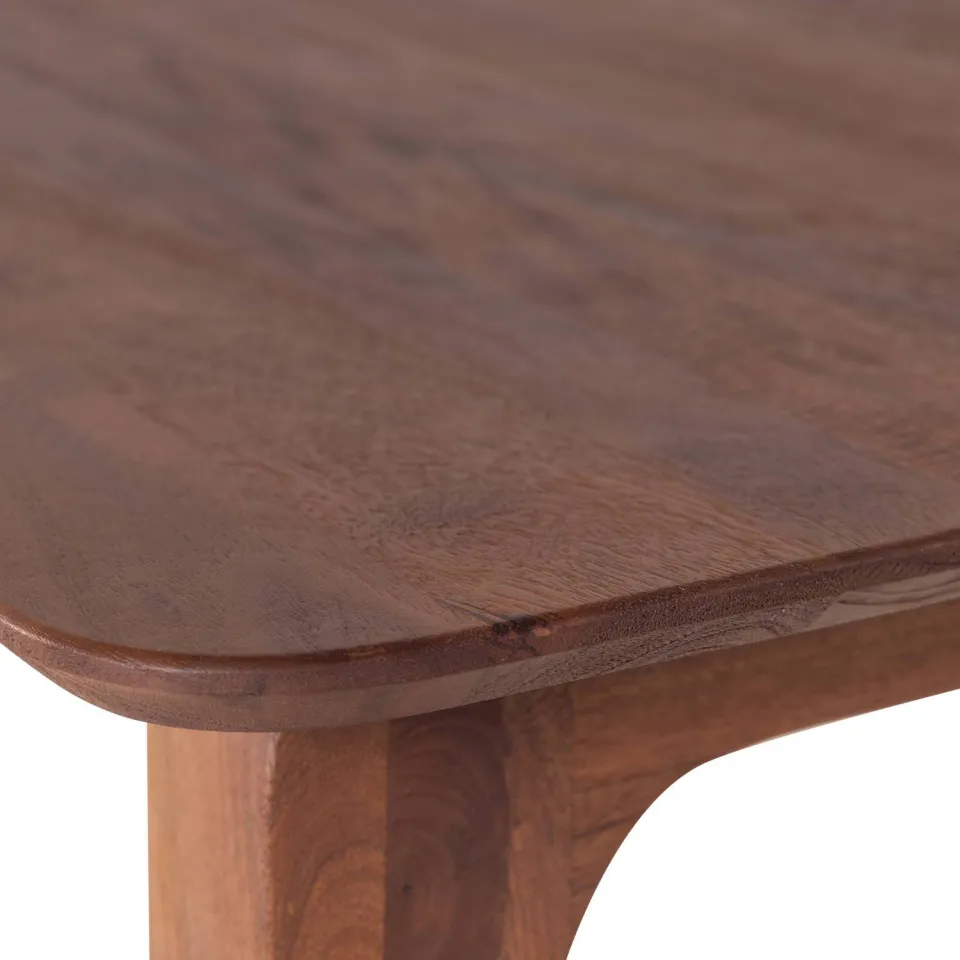 WOOOD Rubo Eettafel 180x95 cm - Mangohout - Bruin - 77x180x95, foto 4