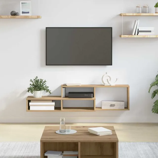 vidaXL TV-stand 120x25x28,5cm Bewerkt hout bruin, foto 2
