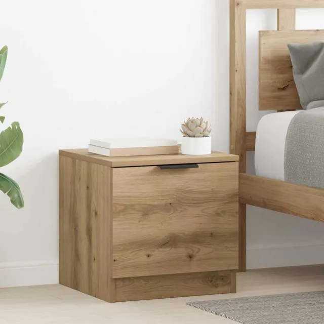 vidaXL Bed kast 2 st Artisan Eiken 40 x 39 x 40cm Bewerkt hout, foto 2