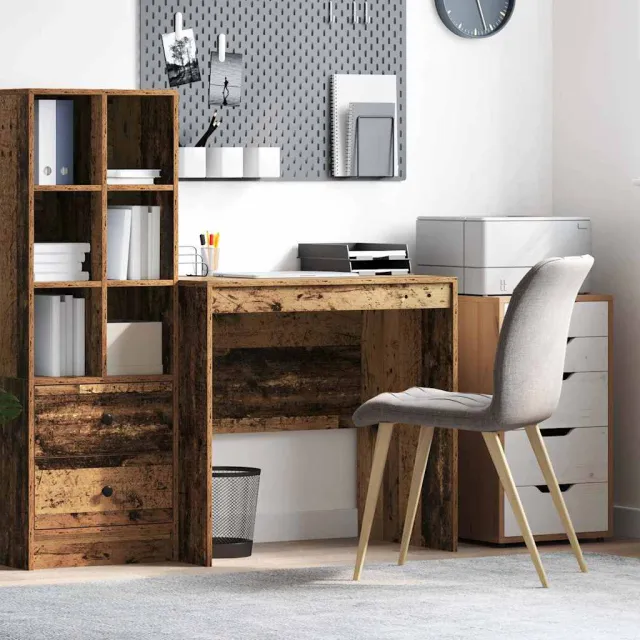 vidaXL Bureau Oudhout 80 x 50 x 76 cm bruin, foto 2