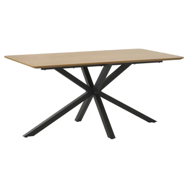Giga Living Eettafel Cesura - Naturel Eiken 160x90x75cm - Spinpoot