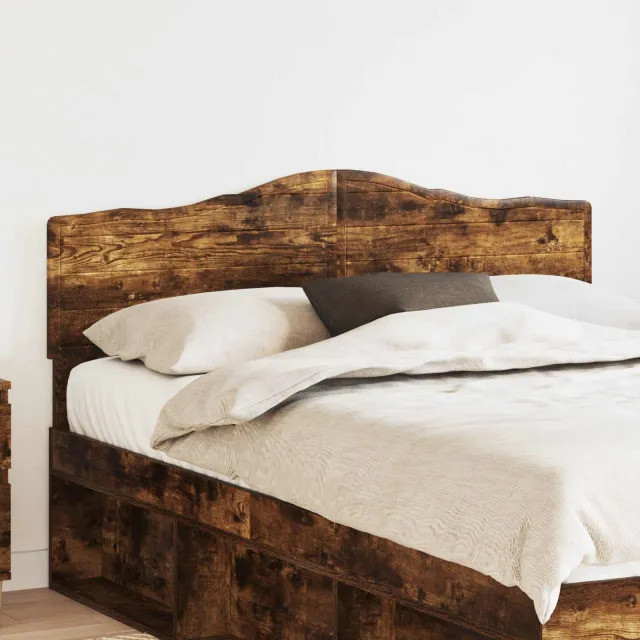 vidaXL Hoofdbord Gerookt eiken Bewerkt hout Bruin