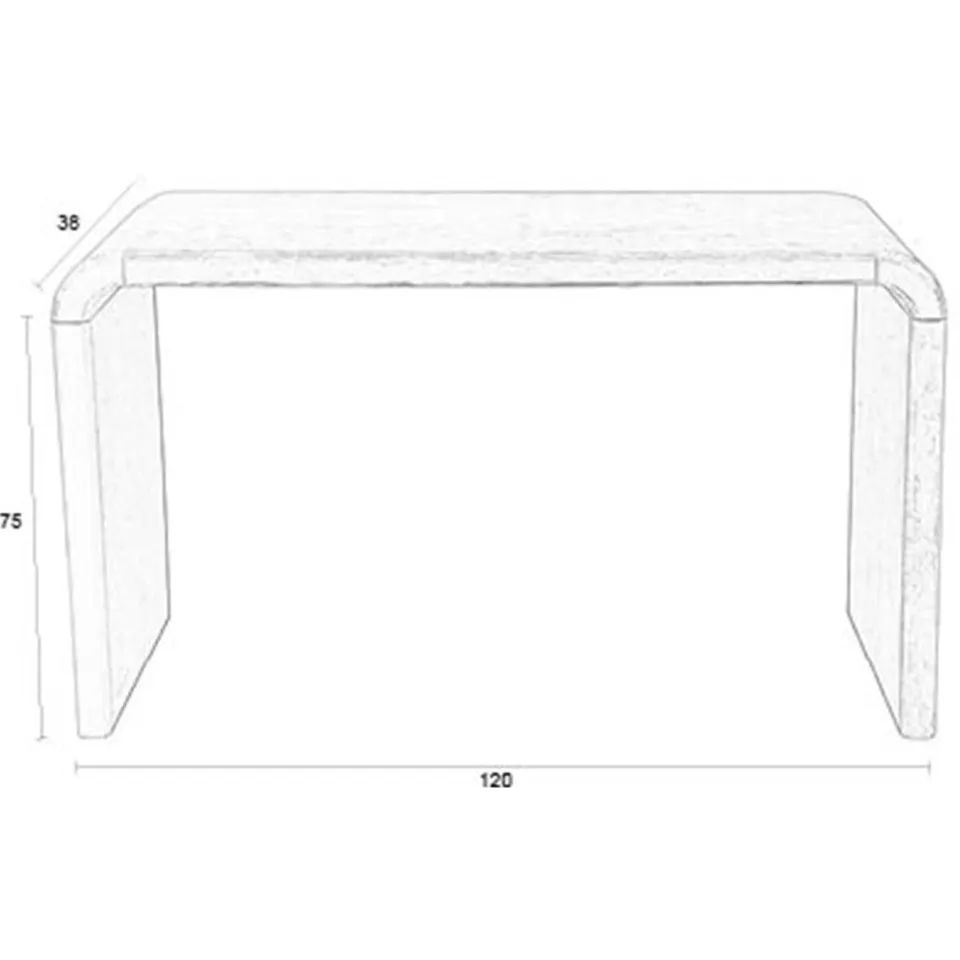 Zuiver Brave sidetable naturel, foto 2