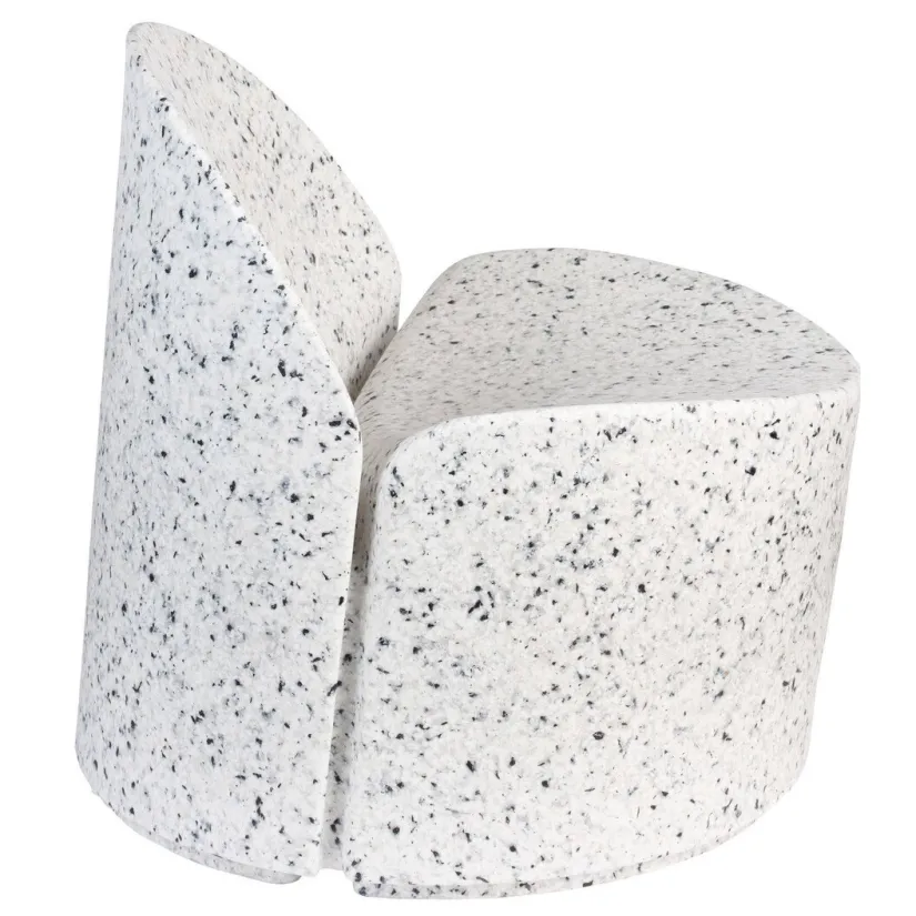 Zuiver Bloom outdoor fauteuil wit terrazzo, foto 3