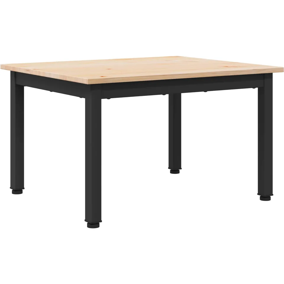 vidaXL Salontafel Naturel 60 x 50 x 36 cm Massief grenenhout Bruin