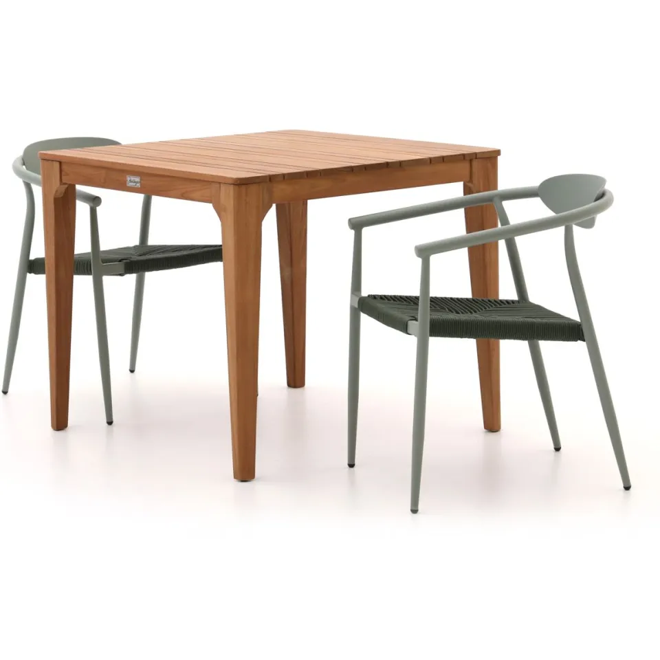 Manifesto Furniture Manifesto Cavone/Bruca 90cm dining tuinset 3-delig stapelbaar bruin, foto 5