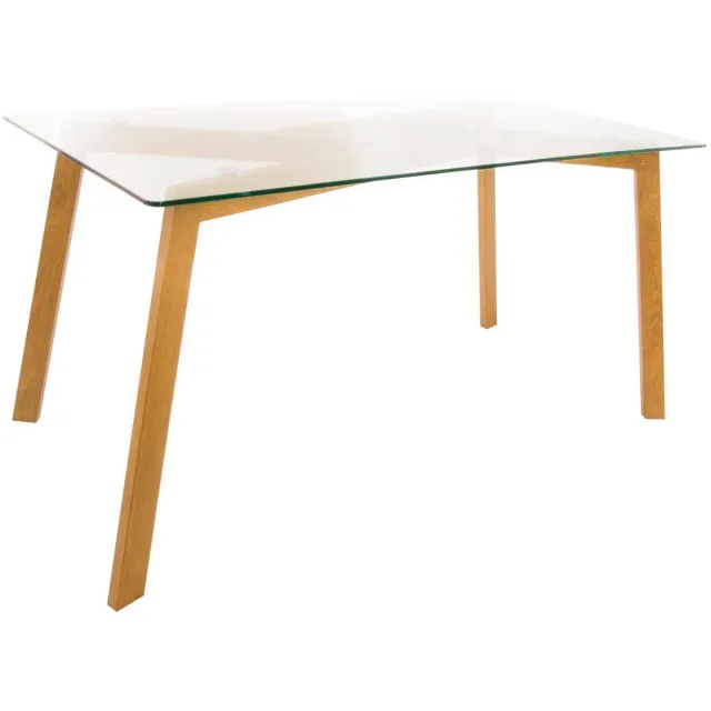 Atmosphera Créateur d'intérieur® Eettafel van gehard glas TAHO Transparent
