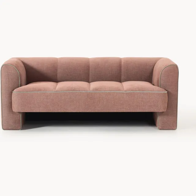 Westwing Collection Bank Bobi (2-zits) Terracotta, Groen