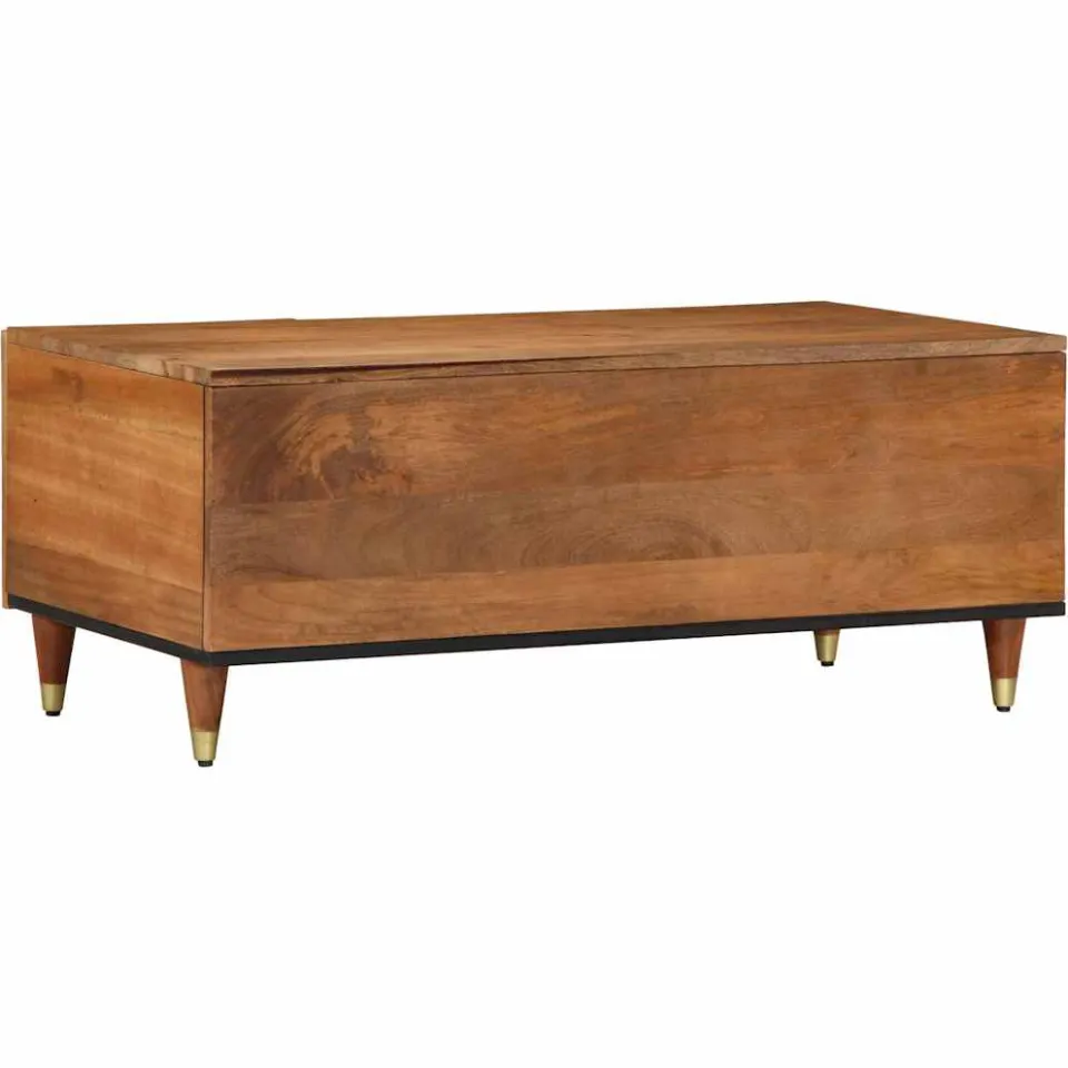 vidaXL Salontafel 100x54x40 cm massief mangohout bruin, foto 4