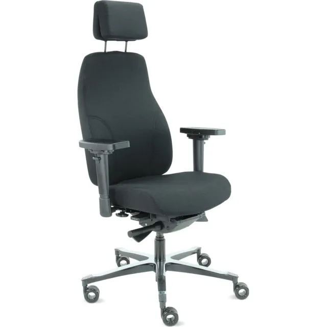 Sit And Move Therapod X2 HR Hoofdsteun - Zwart Mirage - Bureaustoel X2 - Zwart - met hoofdsteun