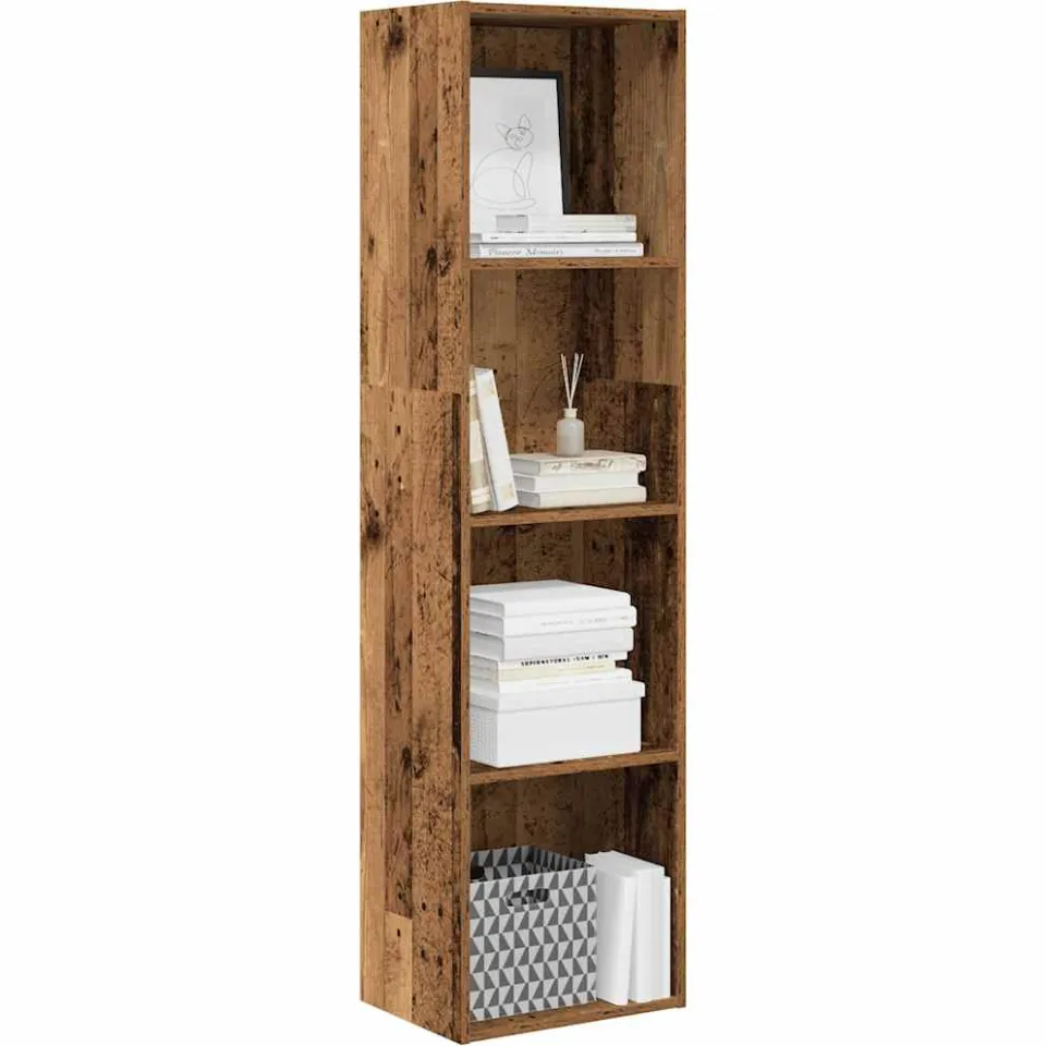 vidaXL Boekenkast 40x30x152 cm bewerkt hout oud houtkleurig bruin, foto 3