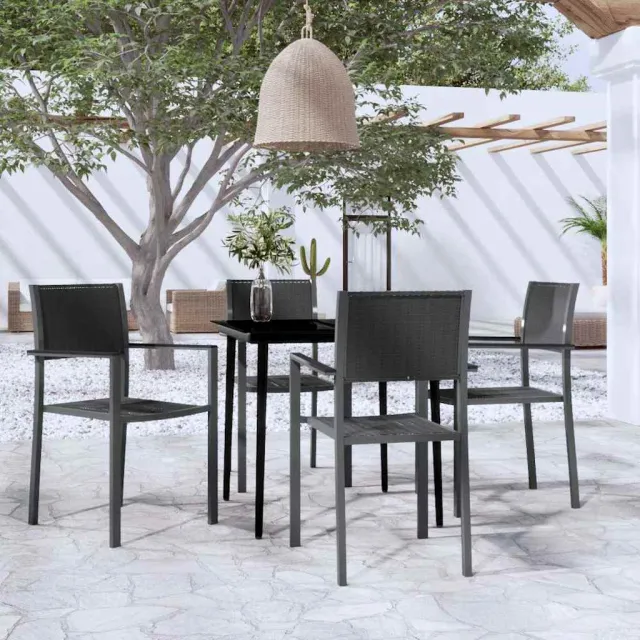 vidaXL 5-delige Tuinset zwart, foto 2