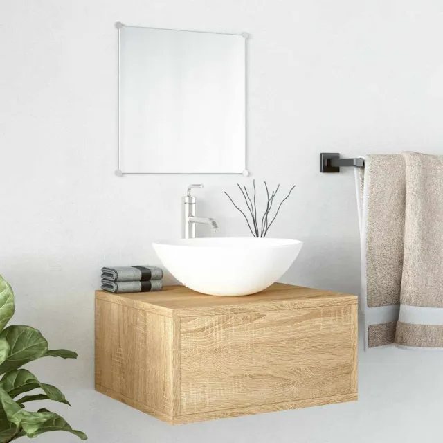 vidaXL 2-delige Badkamermeubelset bewerkt hout eikenkleurig, foto 2