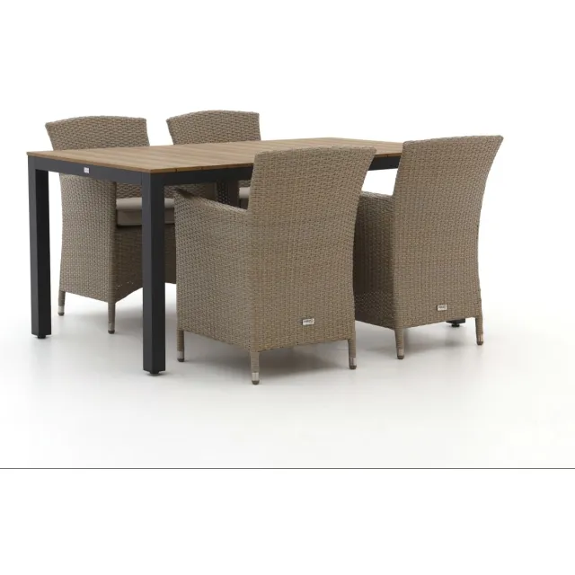 Forza Furniture Forza Cecita/Fidenza 160cm dining tuinset 5-delig bruin, foto 2