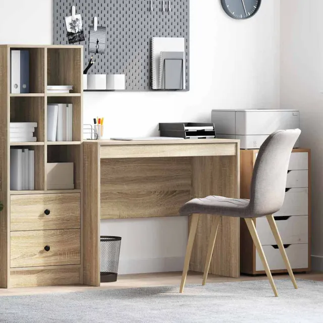 vidaXL Bureau Sonoma Eiken 90 x 50 x 76 cm Bruin
