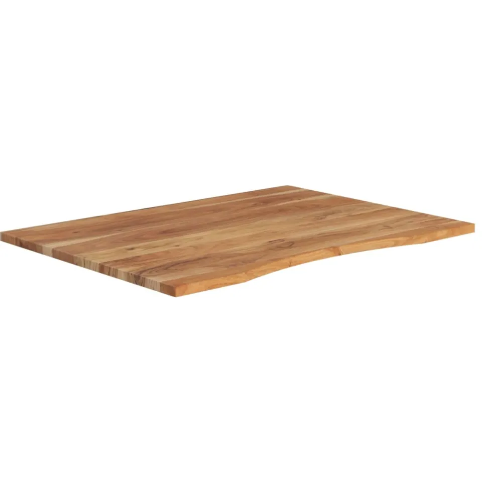 vidaXL Bureaublad rechthoekig 110x80x2,5 cm massief acaciahout Bruin