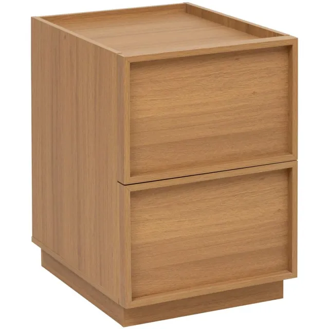 5 Five Simply Smart Nachtkastje met 2 laden van hout FRAMY marron
