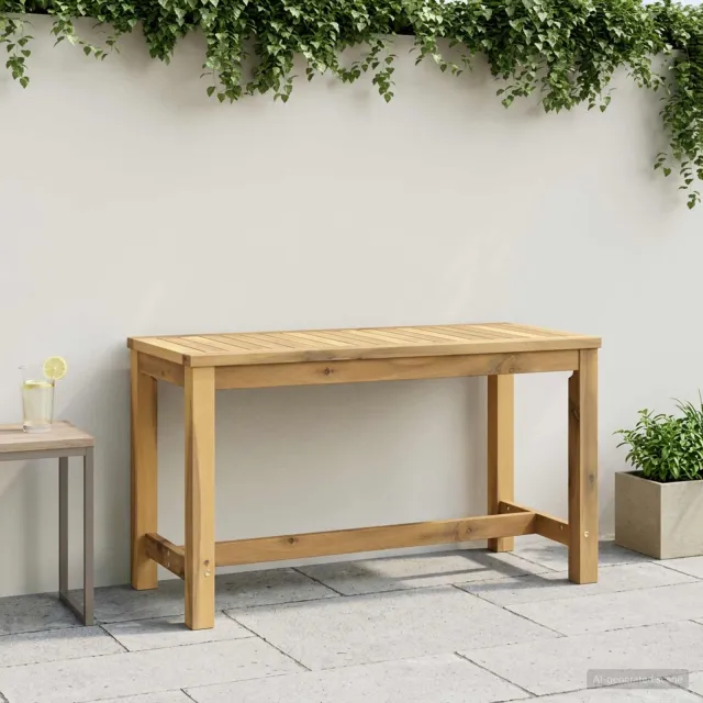 vidaXL Tuinbank 80,5 x 35 x 45 cm Massief Acaciahout Witgewassen Bruin