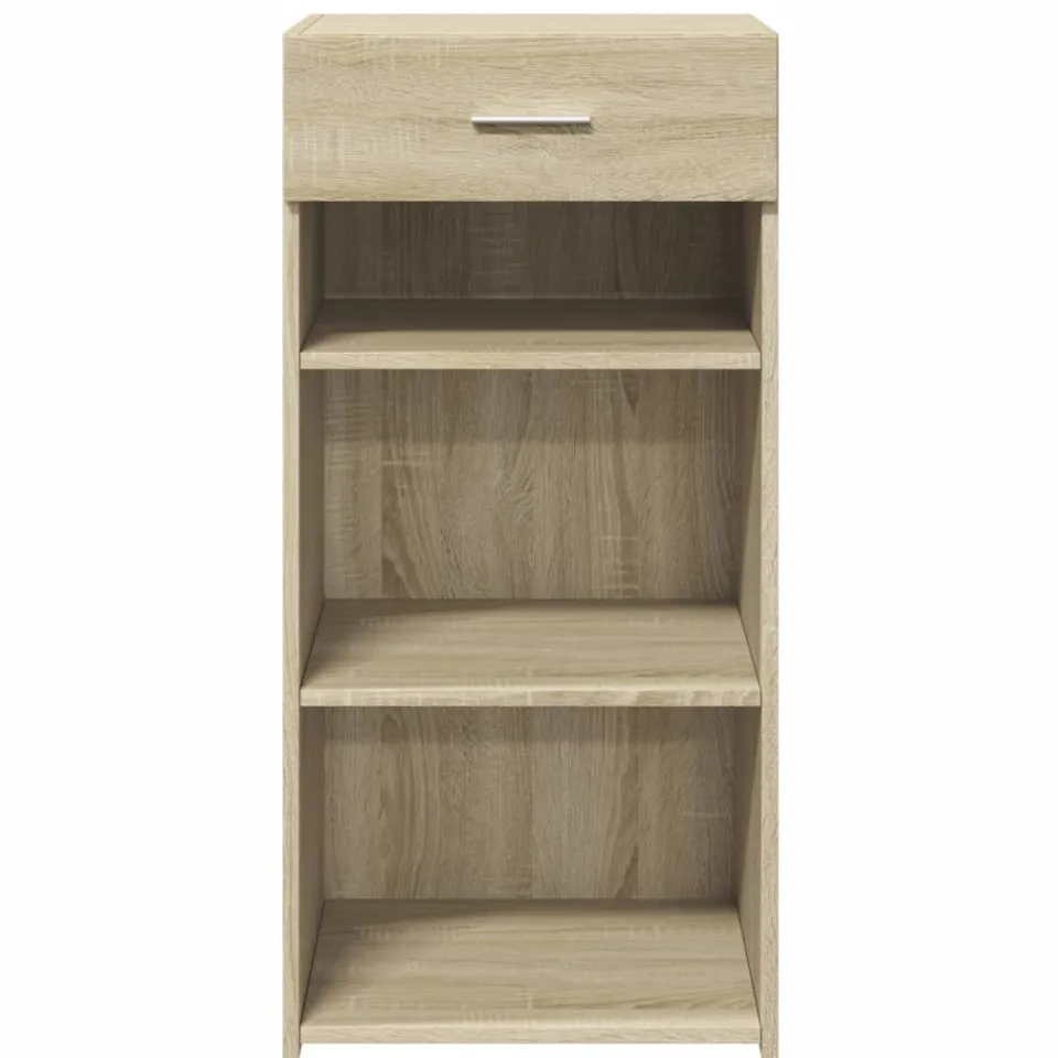 vidaXL Dressoir 45x42,5x93 cm bewerkt hout sonoma eikenkleurig Bruin