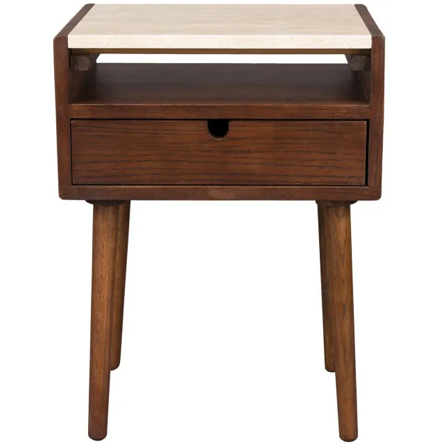 Dutchbone Arda bijzettafel bruin Beige