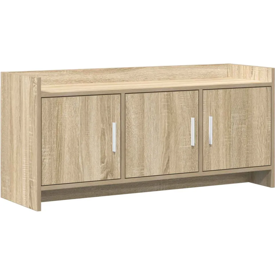 vidaXL TV-kast 102 x 33 x 47 cm Sonoma Eiken Bewerkt hout, foto 3