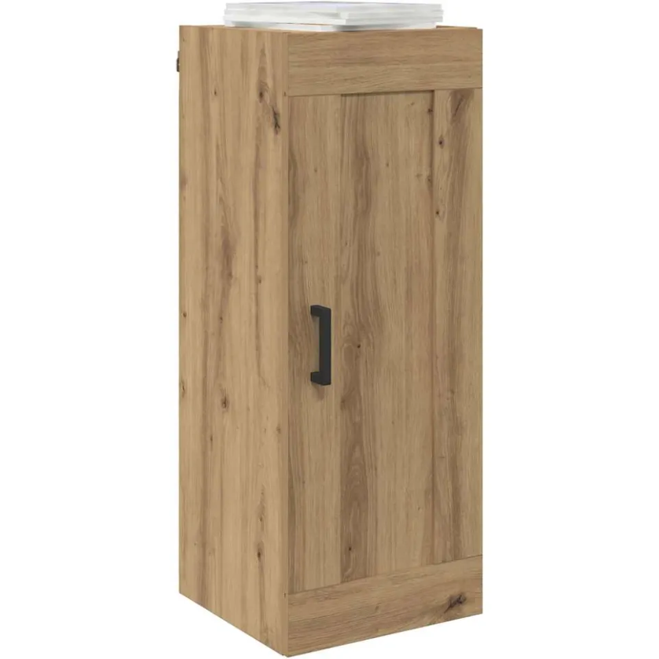 vidaXL Wandkast Artisan Eiken 34,5 x 34 x 90 cm Bewerkt hout, foto 2