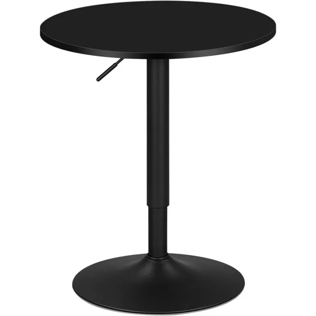 Suredeal Bartafel - Hoogte verstelbaar - Multifunctionele feesttafel MDF - Zwart