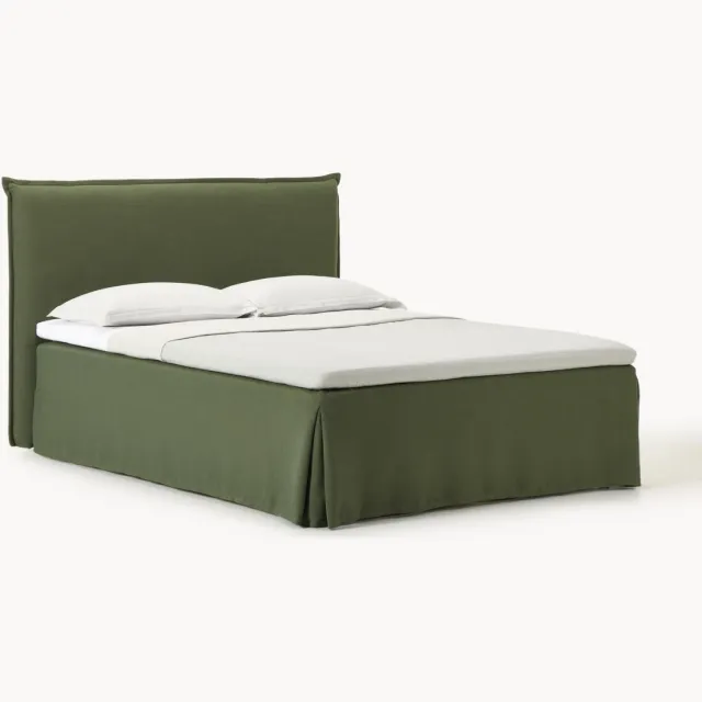 Westwing Collection Boxspring bed Viola Groen