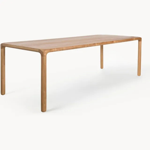 Zuiver Houten eettafel Storm, in verschillende formaten Beige