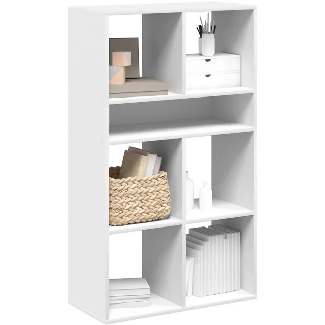 vidaXL Boekenkast 66x31x112 cm bewerkt hout wit