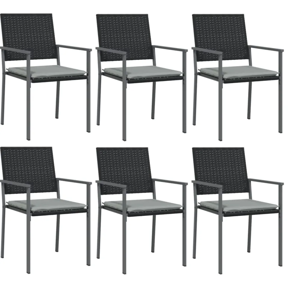 vidaXL 7-delige Tuinset met kussens poly rattan en staal, foto 3