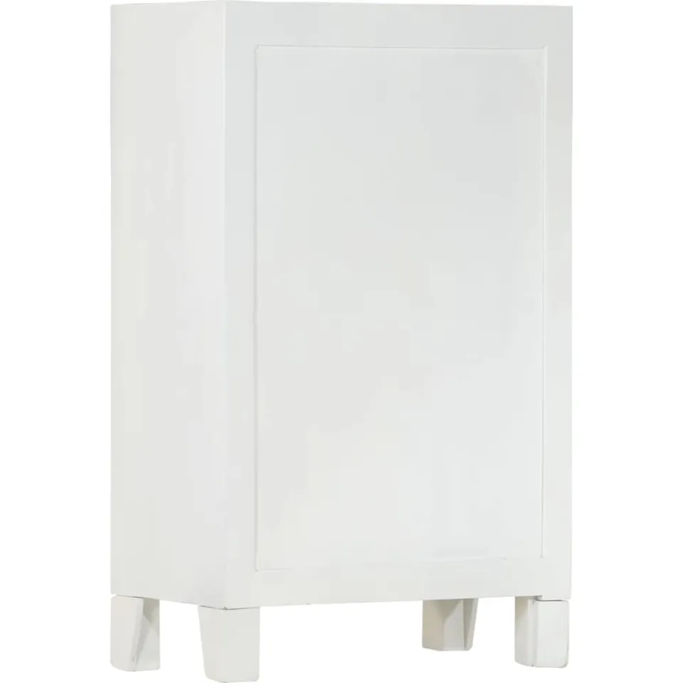 vidaXL Dressoir 55x30x90 cm massief acaciahout wit, foto 4