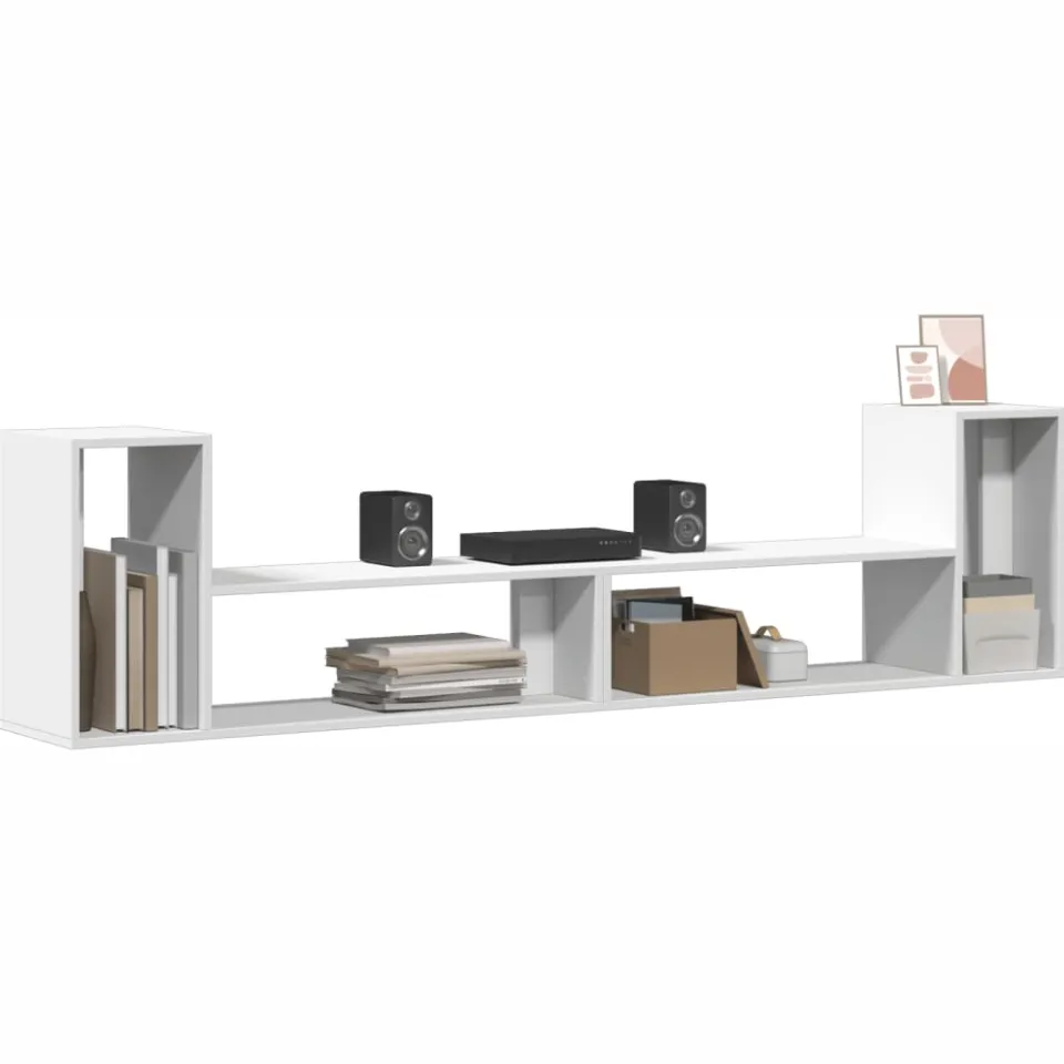 vidaXL Tv-meubelen 2 st 100x30x50 cm bewerkt hout wit
