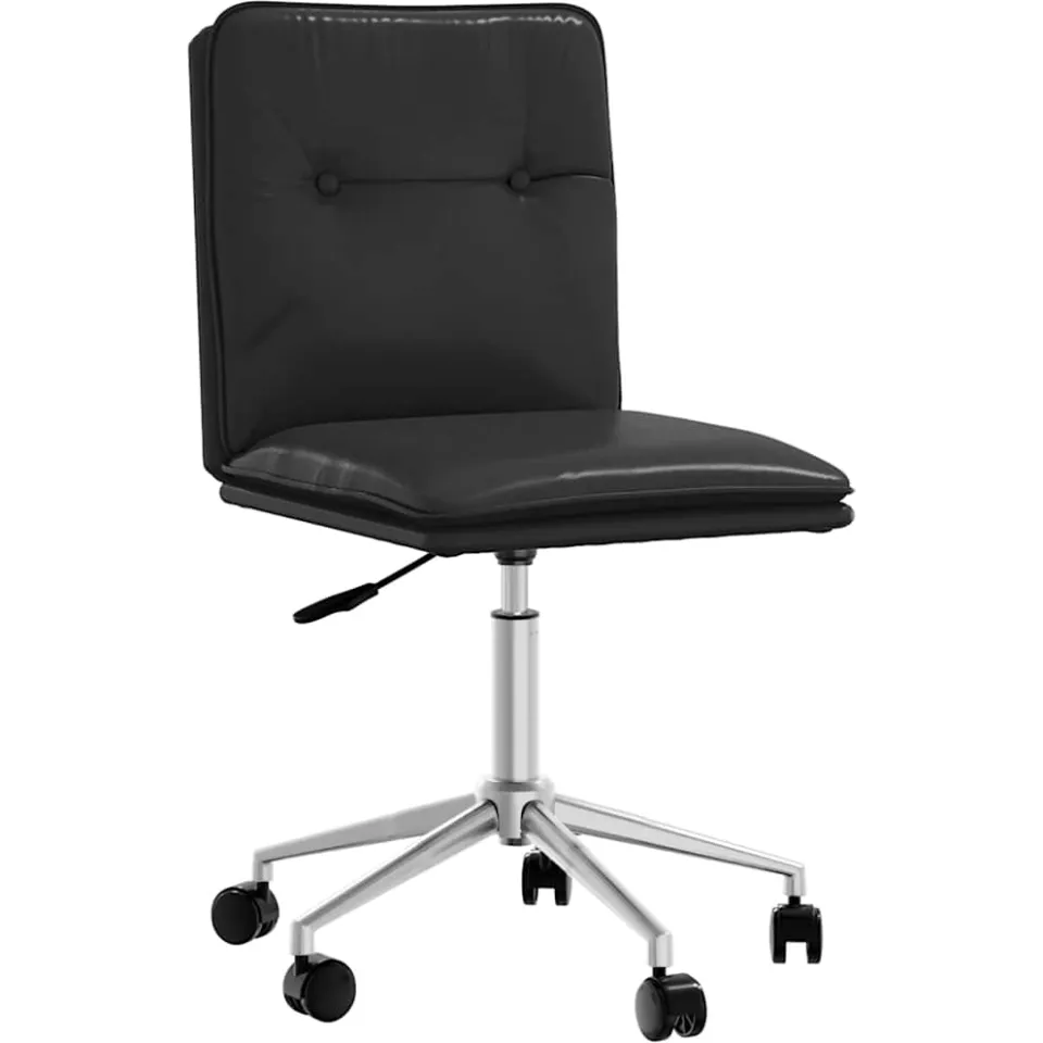 vidaXL Eetkamerstoelen 4 st kunstleer zwart