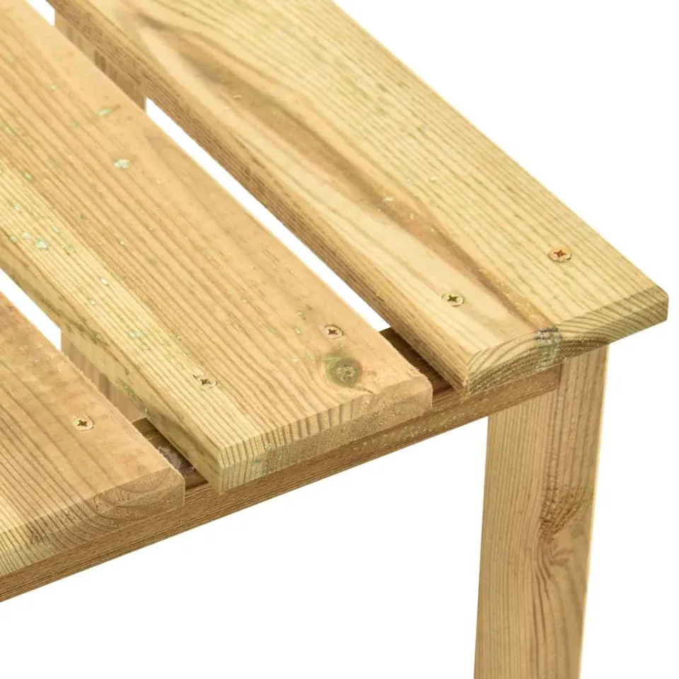 vidaXL Bijzettafel voor ligbed 30x30x26 cm geïmpregneerd grenenhout groen, foto 4