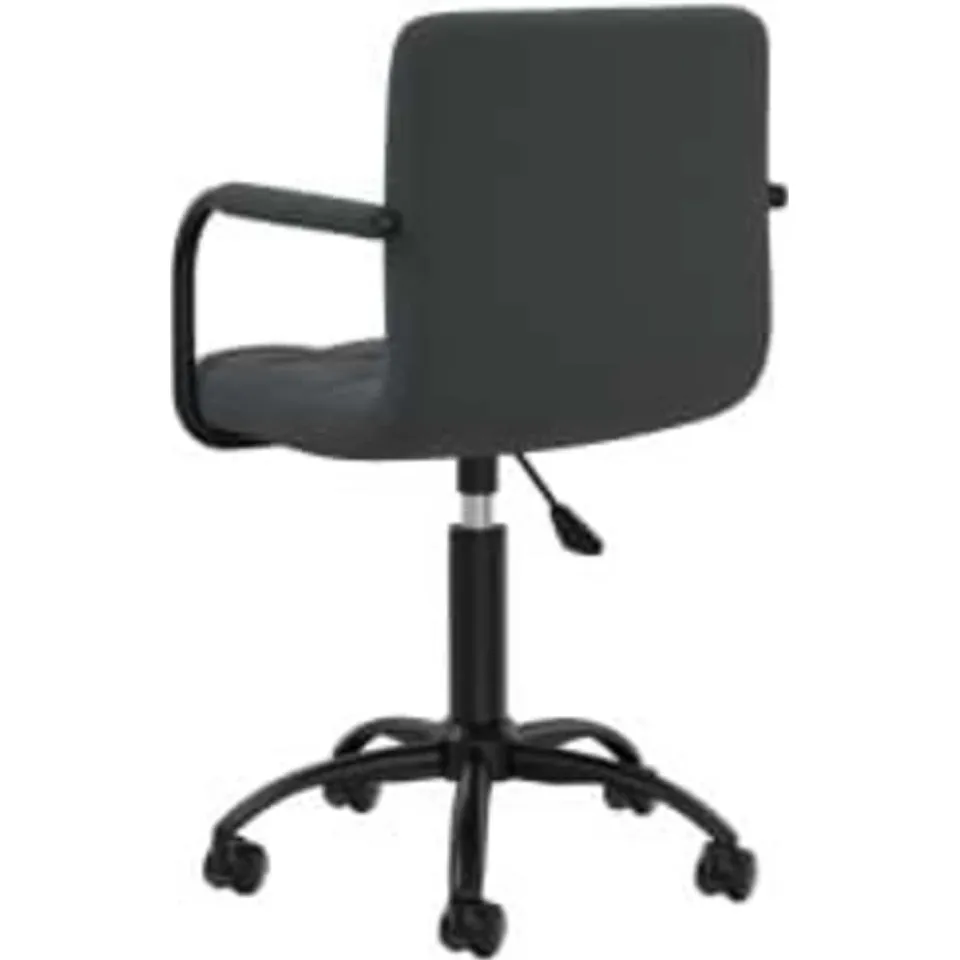 vidaXL Eetkamerstoelen 6 st draaibaar fluweel zwart, foto 4