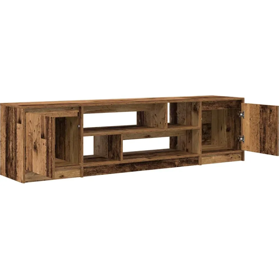 vidaXL Tv-meubel 188,5x41x50 cm bewerkt hout oud hout bruin, foto 4