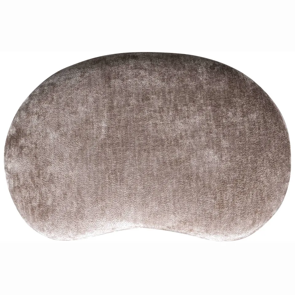 WOOOD Popular Organische Poef - Polyester - Taupe - 43x73x49, foto 4